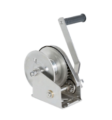 Hand cranked winch