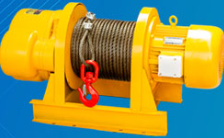Preparation work before using a large electric winch